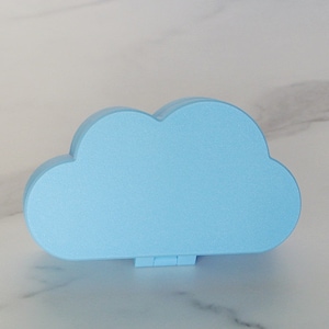 Protective Case for Retainer, Invisalign, Mouth Guard, or Mouthpiece- Cloud Design