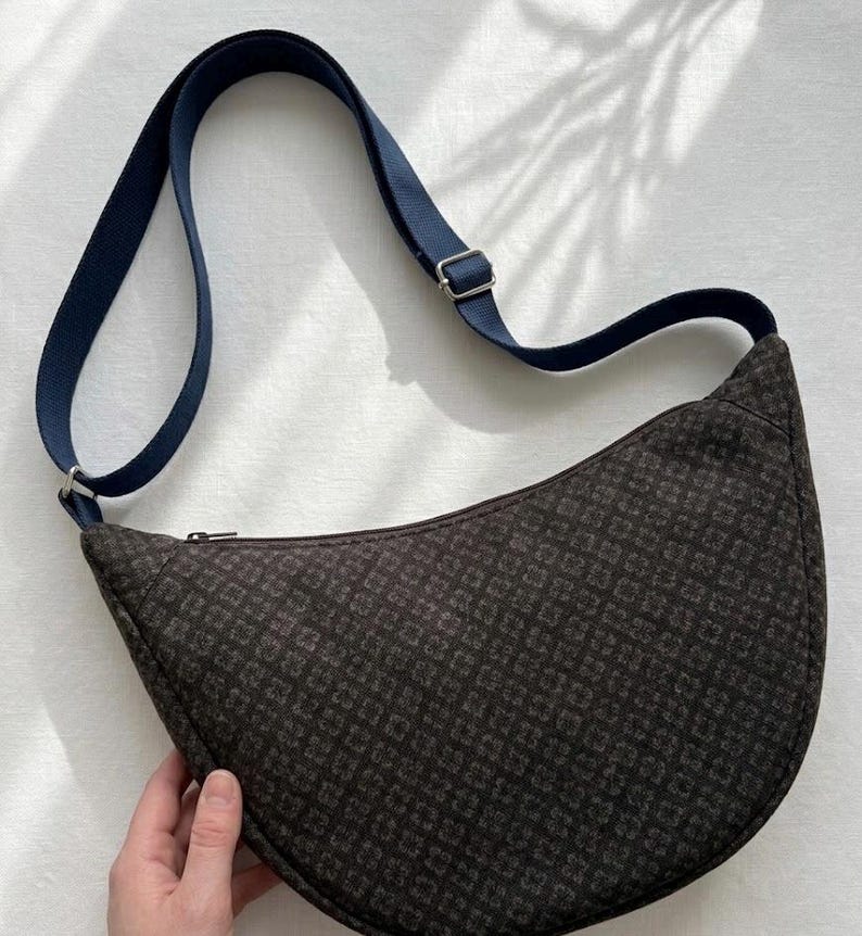 4 Size Half Moon Bag Pattern - Etsy