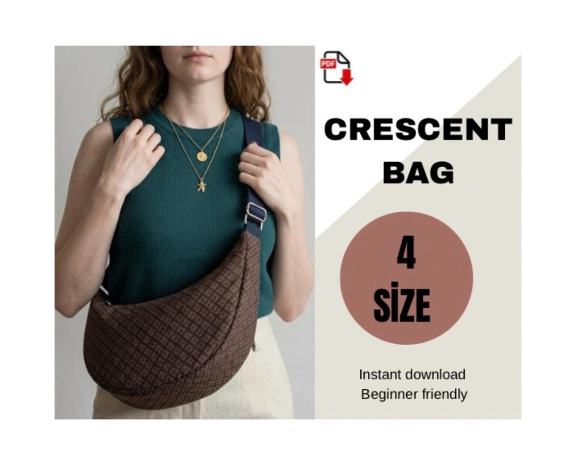 4 Size Half Moon Bag Pattern - Etsy