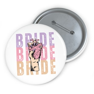 Zombie Bride Pin: Spooky Bachelorette Party Favor