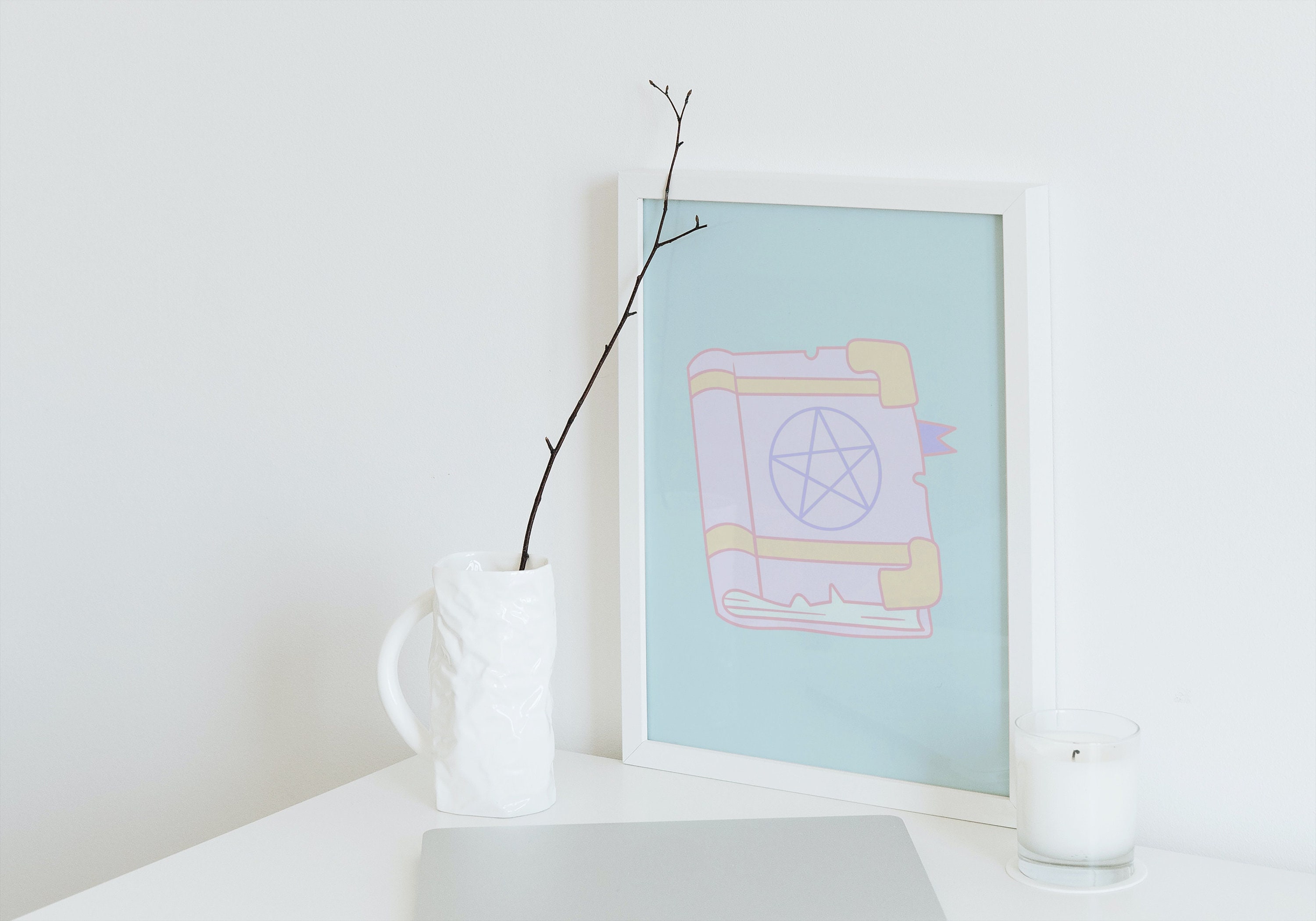 5 Pastel Witch Wall Art - Etsy