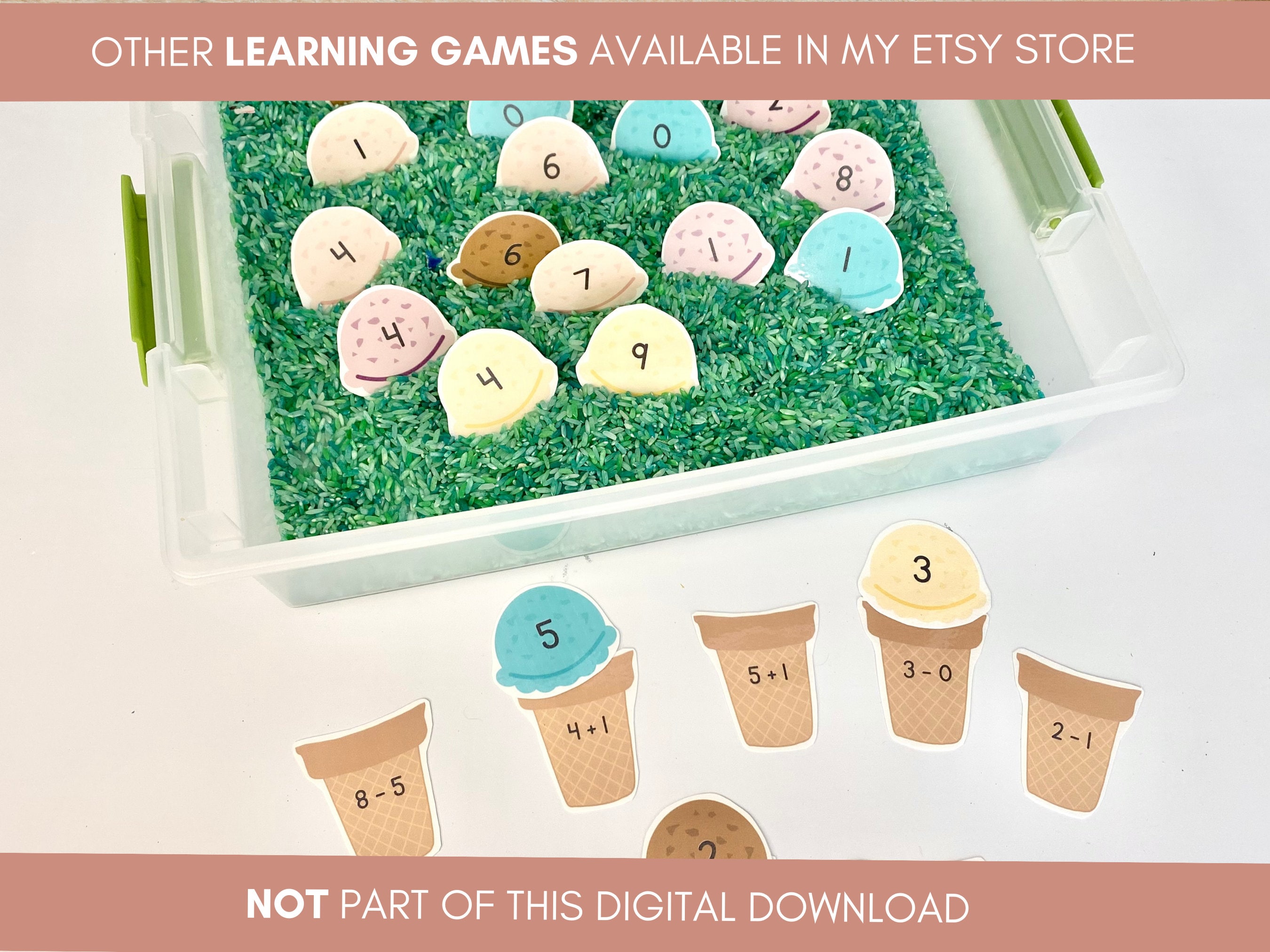 Printable Addition and Subtraction Math Game for Kindergarten - Etsy