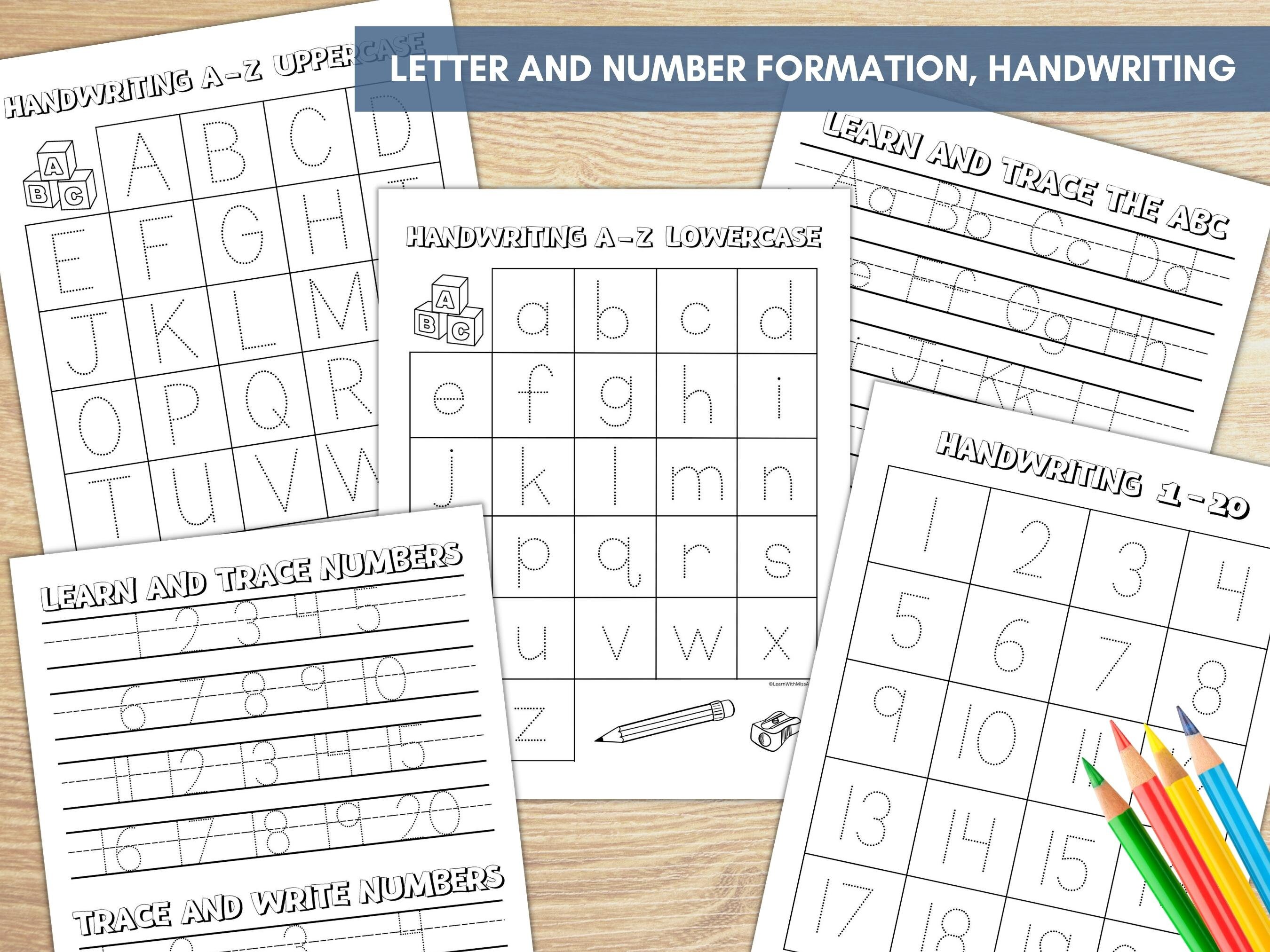 Printable Pre K and Ready for Kindergarten Worksheet BUNDLE, Letter ...