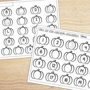 Printable Fall Activity Pages, Math & Literacy Worksheet Learning Pages ...