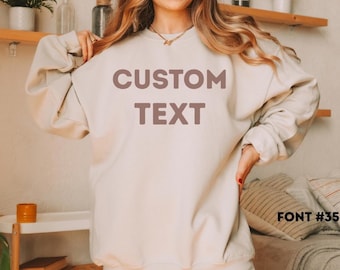 Custom  Sweatshirt, Custom Matching Shirt, Personalized Birthday Crewneck