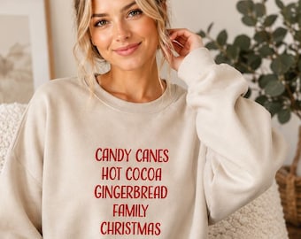 Custom Christmas Sweatshirt, Personalized Crewneck