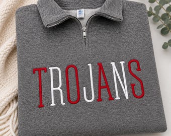 Custom Embroidered Quarter Zip, Custom Team Shirts