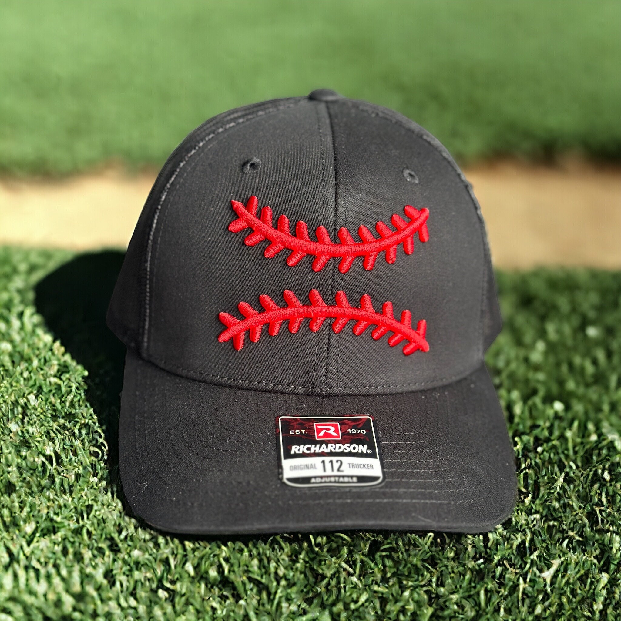 Baseball Laces 3D Puff Embroidery Trucker Hat - Etsy