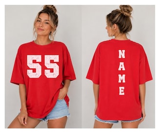 Custom Number Shirt, Football Number Sweatshirt