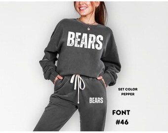 Custom Lounge Set, Custom Comfort Colors Sweatshirt
