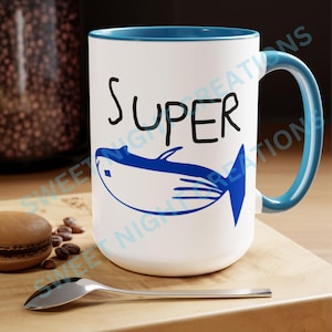 Supertuna Mug, BTS Jin Tuna Mug,  Seokjin Mug, BTS Mug, bts Merch, Jin Cup, Bts Army Gift, Bts Gift Mug, 15 Oz Mug