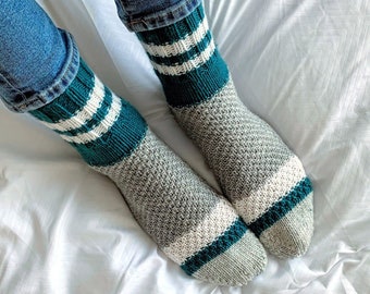 Damen Wollsocken, 100% Alpaka Handgestrickte Socken, Warme Wintersocken | Weihnachtsgeschenk für sie