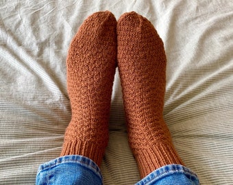 Handgefertigte Wollsocken, Damen Wollsocken, Alpaka Socken Handgestrickt | Weihnachtliches Hygge Geschenk