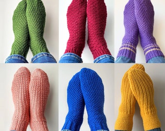 Handgestrickte Socken aus Alpakawolle | Individuell gestrickte Socken | Geschenk für Sie