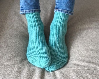 Women's Wool Socks,  100% Alpaca Socks, Hand Knitted Winter Socks | Christmas Gift For Her
