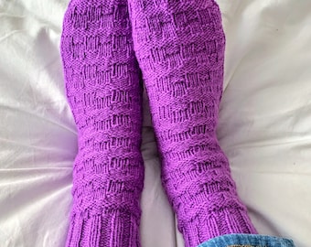 Cozy Wool Socks | Knitted Alpaca socks | Handmade gift Christmas | Custom hand knit socks | Nordic knitwear | Winter woolen socks