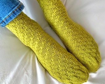 Cozy & Warm: Hand Knitted Alpaca Wool Socks for women