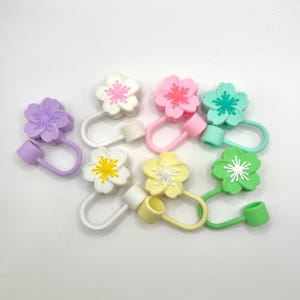 Flower Straw Toppers