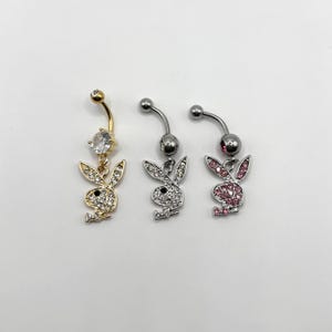 14g playboy belly rng bunny navel percng black playboy etsy – Artoft