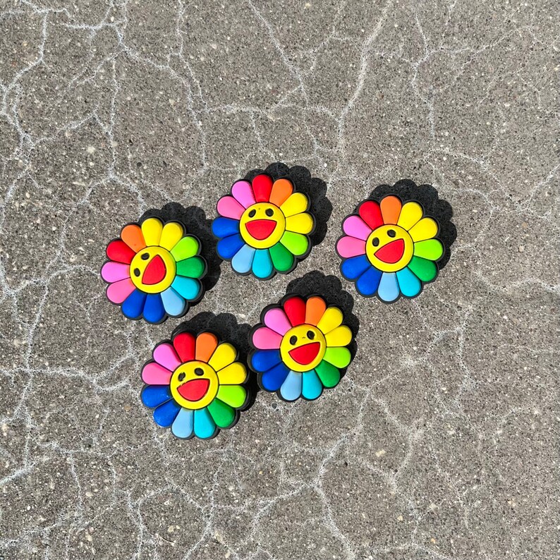 Murakami Flower Jibbitz Etsy