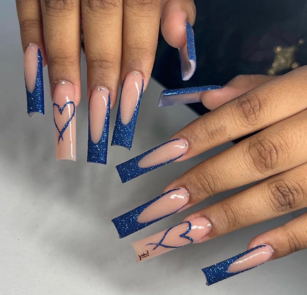 nail designs for blue dress 31 Blue Nail Ideas to Inspire Your Next Manicure