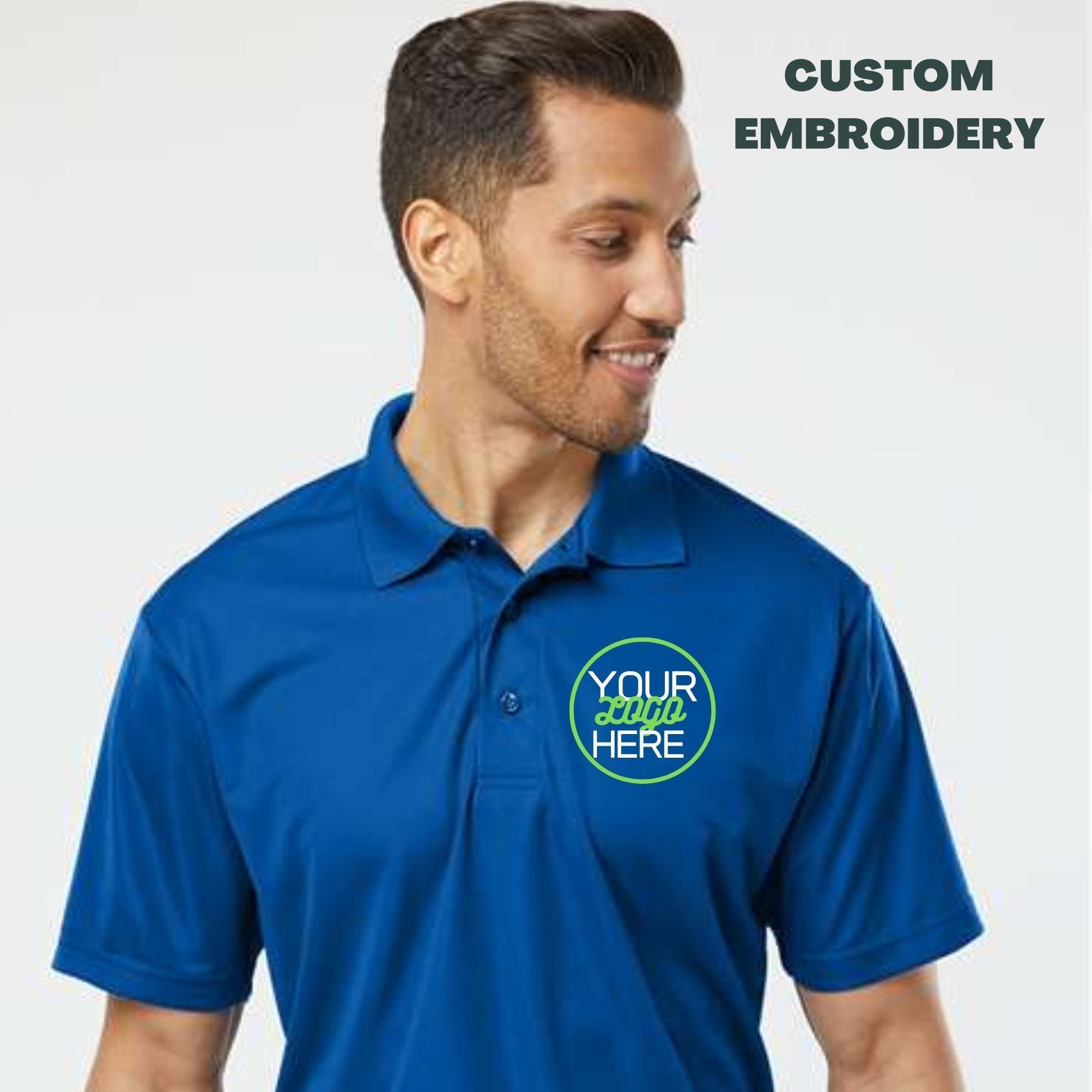 Polyester Aangepaste Logo Dri-Fit Polo met Borduurwerk Gedigitaliseerd Gestikt Business Casual Kleding Dameskleding Tops & T-shirts Polos 