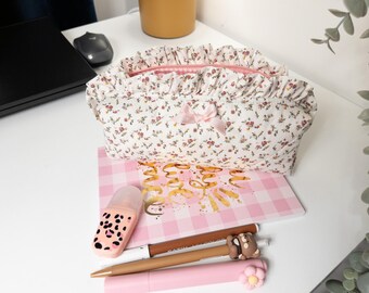 Floral Zippered Pencil Case
