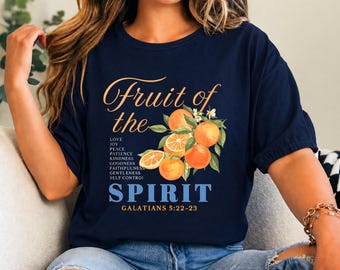 Fruit of the Spirit Christian Merch Tshirt, Trendy Youth Group Bible Verse Shirt, Vintage Lemon Graphic Tee, Women Christian Religious Tee
