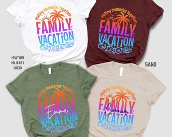 Custom Family Vacation 2026 Shirt: Matching Summer Tees ,Family Holiday Tshirt, Beach Squad Tee,, Family Vacay Shirt,