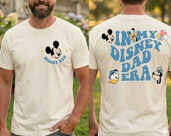 Cool Disney Dad Club Shirt, Mickey Goofy Donald Tee, Father Day Gift, Family Matching, Fun Cartoon Graphic Shirt, In My Disney Dad Era Shirt