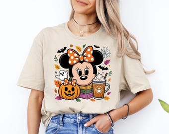 Minnie Halloween Shirt, Disney Halloween Shirt, Minnie Pumpkin Halloween Shirt, Disneyland Shirt, Mickey Halloween Tee, Trick Or Treat Shirt