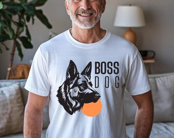 Boss Dog Unisex Shirt, Funny Pet Owner Tee, Dog Lover Gift, Dog Mom Shirt, Gift for Pet Lovers Boss Shirt, Best boss ever funny unixes Tee
