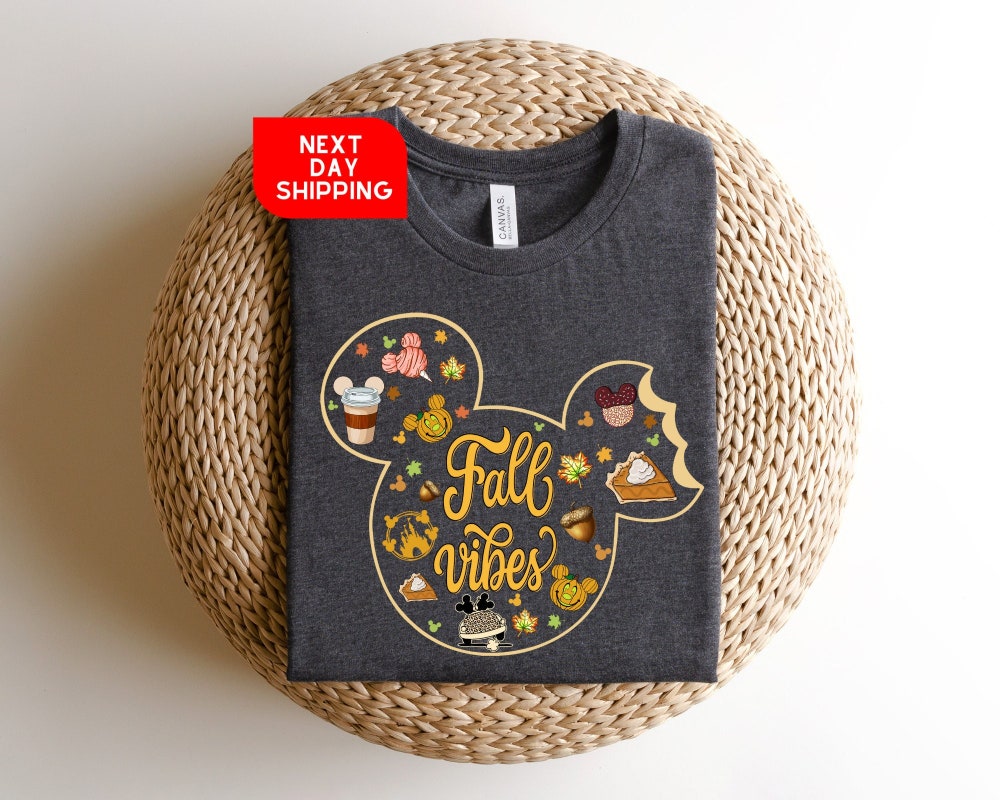 Disney Fall Sweater Retro Fall Vibes Shirt, 2024 Disney Friends Thanksgiving Shirt, Thanksgiving Fall Trip, Disney Family Thanksgiving Gift Sweatshirt, Autumn Thanksgiving Unisex Style Prowallart