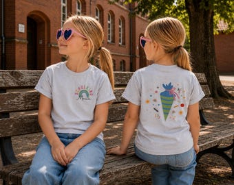 Personalized Back to School Shirt for Boys | Girls, First Day of School Outfit for Boys & Girls, Rainbow Schultüte Shirt, Kids School Shirts