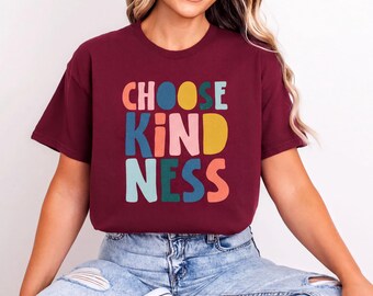 Choose Kindness T-Shirt | Sweatshirt, Cute Back To School Crewneck, Be Kind Shirt, Teacher Shirts, Teacher Appreciation, Motivational  Gift