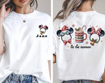 Custom Disney Christmas Squad Shirt, Matching Disney Christmas Family Shirt, Disneyland Christmas Shirt, Christmas Crew, Custom Disney Shirt