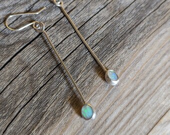 Saguaro Earrings (Opals Long)