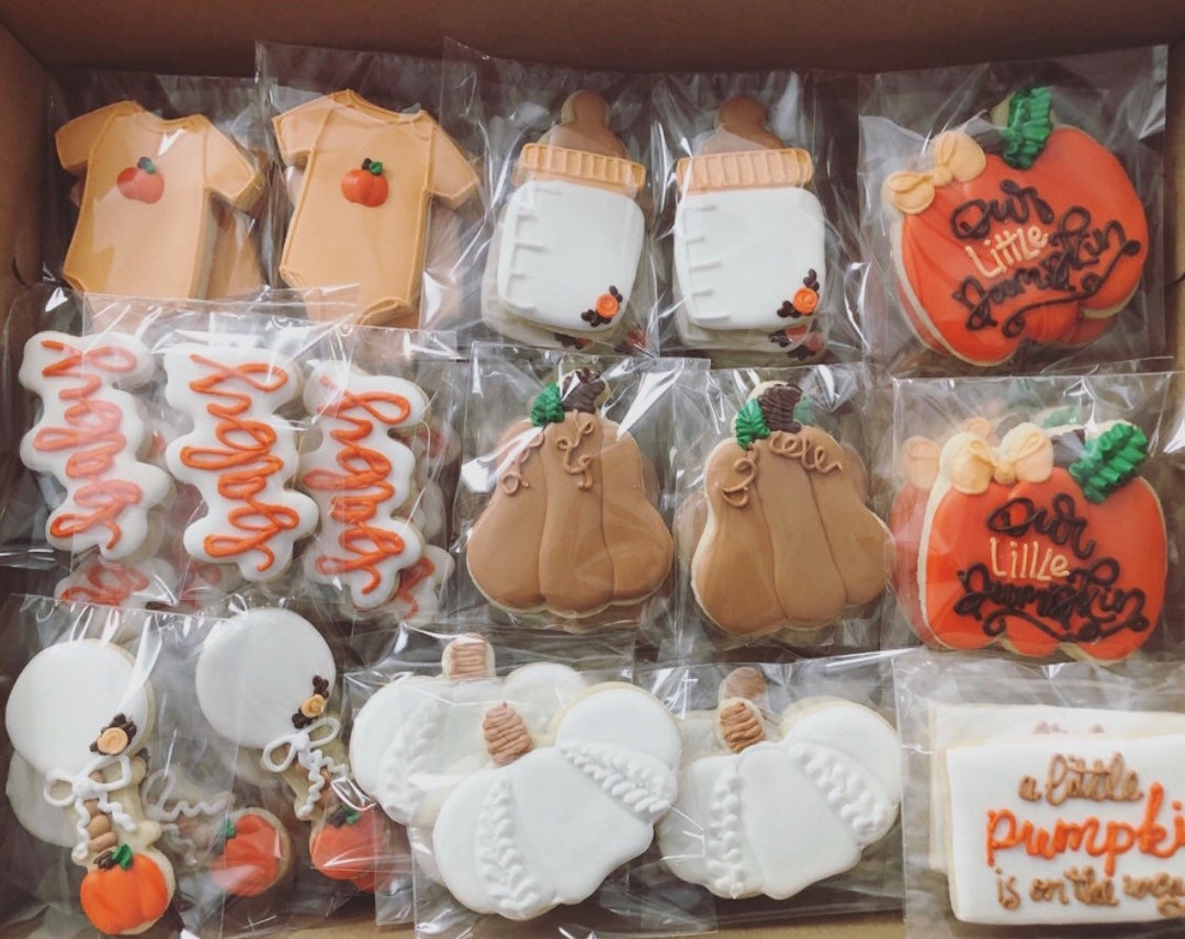 Our Little Pumpkin Baby Shower Sugar Cookies Etsy