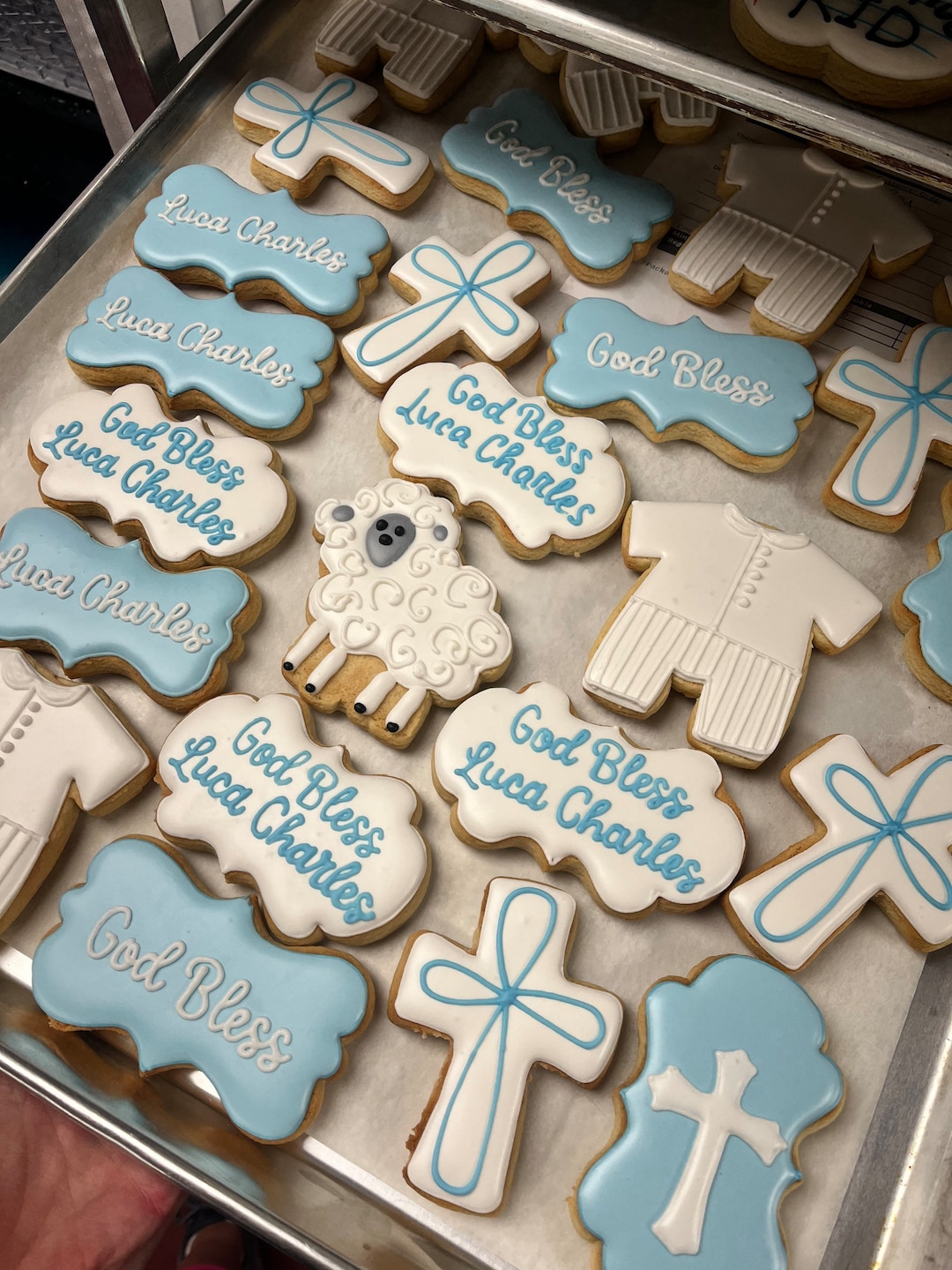 Baptism Sugar Cookies Etsy