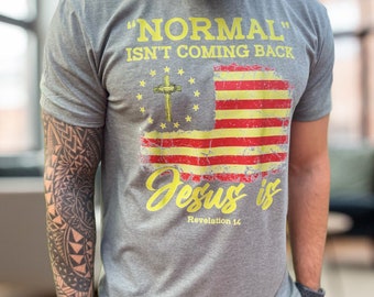 Normal isn’t coming back Jesus Is Shirt Christian hoodies Jesus Shirt Faith Pray Jesus Christian shirt Faith Shirt Jesus Shirt Religious