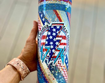 1776 Epoxy America Tumbler 30 oz Coffee Lover Coffee Cup Iced Coffee Cup Coffee Accessories USA Tumbler American tumbler