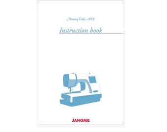 Manuale per l'utente della macchina da cucire Janome Memory Craft 300E, MC300E PDF Download istantaneo