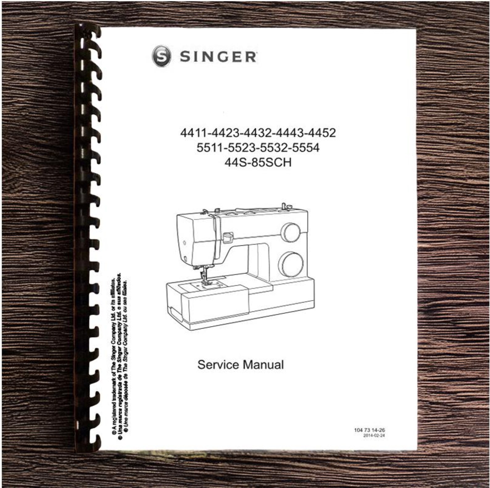Singer Simple Service Manual Singer Sewing Machine Service Manual: Models 4411, 5511, 44S - Printed ...