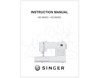 Singer HD6600C and HD6605C Heavy Duty Instruction Manual Owner's Manual