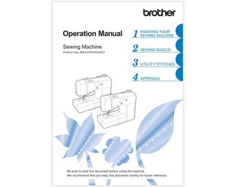 Brother XR9550 and XR9550PRW Instruction Manual Instant Download
