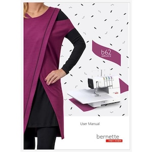 Bernina Bernette AirLock B62 Owner's Instruction Manual PDF Instant Download