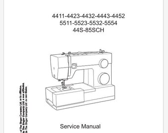 シンガーミシン サービスマニュアル: モデル 4411、5511+ (PDF