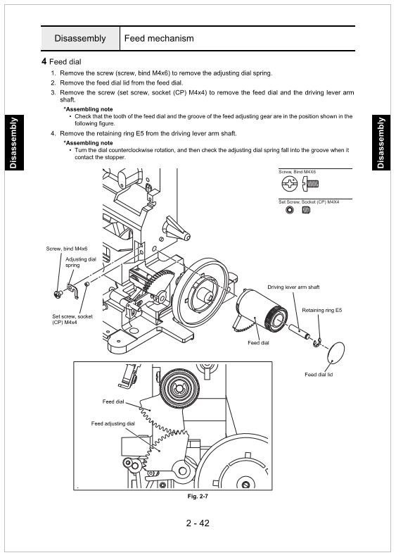 Brother 1034DX, 2104D, 2104DV, 2504D Serger Service Manual and Parts