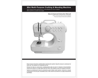Singer Mini Multi-Purpose Crafting & Mending Machine Instruction Manual PDF Download