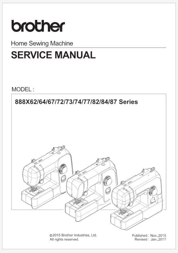 Brother JS2135, LX3817, X62, XM1010 Service Manual Instant